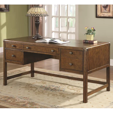 68" Writing Table Desk with Storage